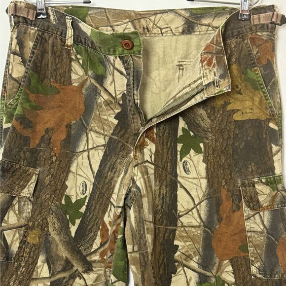 VTG Realtree Hardwoods Camo Cargo Pants 90s Y2k 32/34x29 Hunting Streetwear Fall - Picture 2 of 15